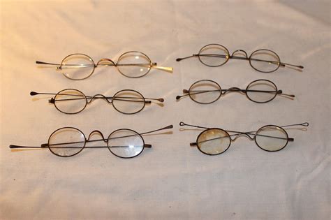 lot of 6 antique temple spectacles eyeglasses antique price guide details page