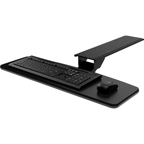 Omnirax Kmsom Adjustable Computer Keyboard Mouse Shelf Black