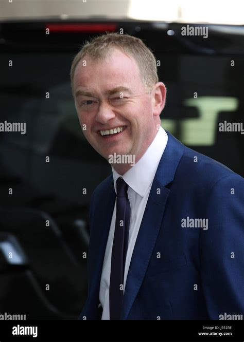 Tim Farron Mp Leader Of The Liberal Democrats Attends The Bbc Andrew Marr Show At The Bbc