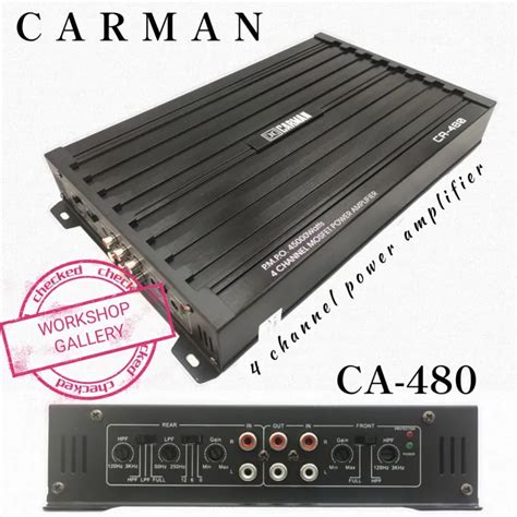 Power Amplifier Mobil 4 Channel Carman CA 480 4 Channel Mosfet Power