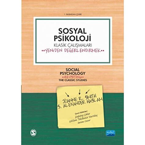 Sosyal Psikoloji Kitabı Ve Fiyatı Hepsiburada