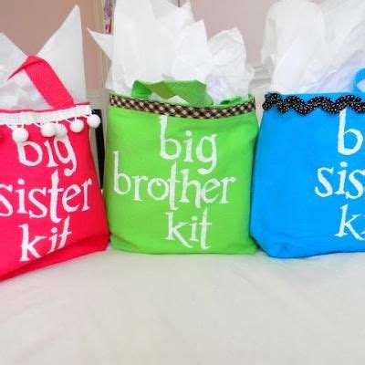 It doesn't have to be anything big, just something special that says congratulations your a big brother/sister! New Baby Big Sibling Kits Help older siblings feel special ...