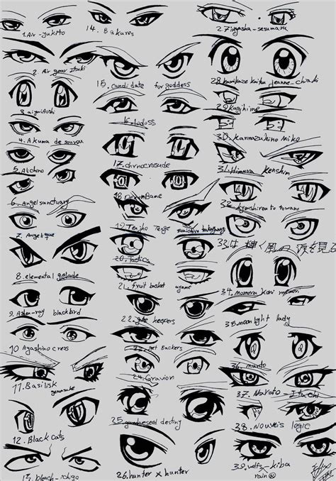 Anime Eyes 3 5 Рисовать глаза Рисунки глаз Рисование глаза