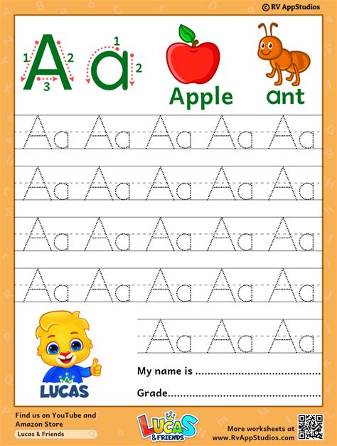 Alphabet Aa Letter Printable Letter Aa Tracing Worksheets