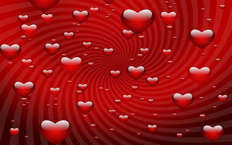 Fantasy Hearts Vector Valentines Day Wallpaper
