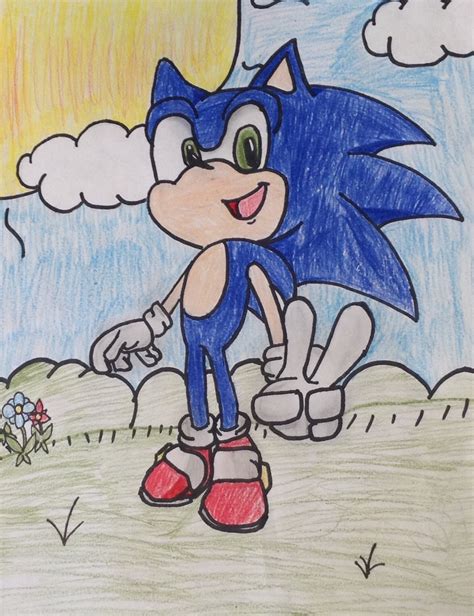 My Drawing Of Sonic The Hedgehog Sonic The Hedgehog Fan Art 38385965
