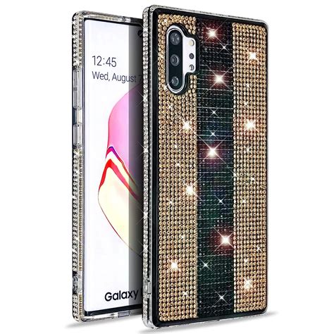 vensen glitter bling ultra thin tpu case for samsung galaxy note 10 plus 5g sparkle crystal