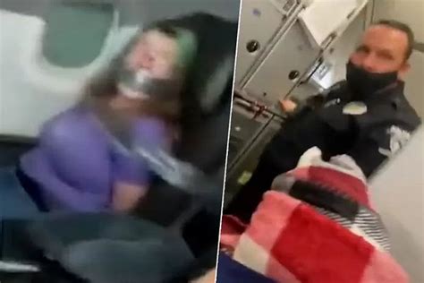 Woman Duct Taped On Flight Try To Open A Door During Flight Afrinik
