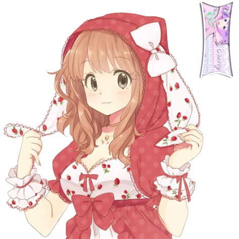 Cute Cherry Anime Girl Extracted Bycielly By