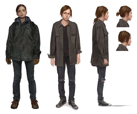 Ellie Character Design From The Last Of Us Part Ii Art Artwork