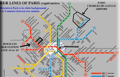 Una Mirada Del Hombre Paris Cdg Rer Map