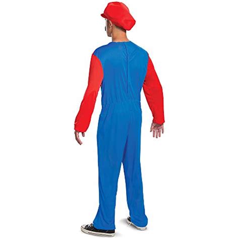 Disguise Mens Nintendo Super Mario Classic Adult Costume Red Medium