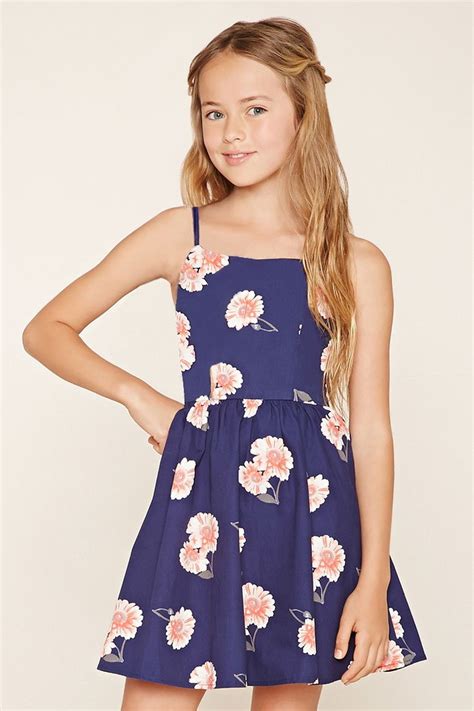 Forever 21 Girls A Woven Cami Dress Complete With Adjustable Straps