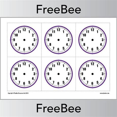 Blank Clock Faces Worksheet Blank Clock Teaching Autistic Students
