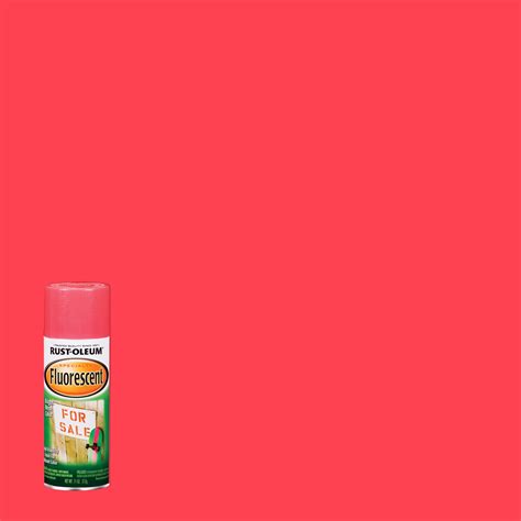 Fluorescent Pink Rust Oleum Specialty Flat Spray Paint 1959830 11 Oz