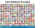 the flags of the world are shown in this poster
