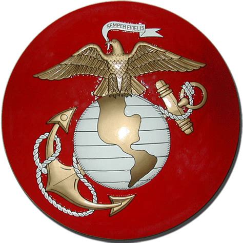 Usmc Eagle And Globe Anchor Wooden Seal Plaques And Logo Emblems