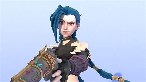 3d Model Jinx Arcane Nude Vr Ar Low Poly Cgtrader
