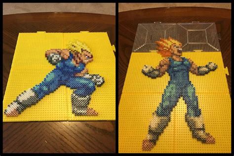 Two Pictures Of The Same Character Made Out Of Legos