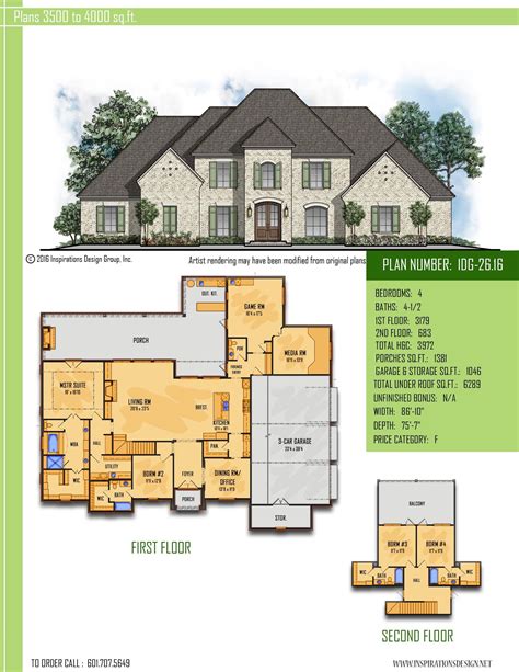 Stately 2 Story Home With 4 Bedrooms And 4 12 Baths Open Concept Plan