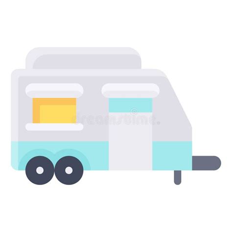 Mobile Home Icon Transportation Related Vector Stock Vector
