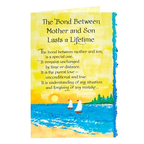 Buy Blue Mountain Arts Card Bond Between Mother And Son For Gbp 299