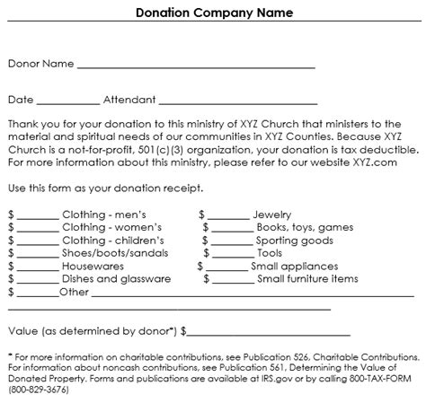 Non Profit Donation Receipt Letter Template Free Download Printable Templates Lab