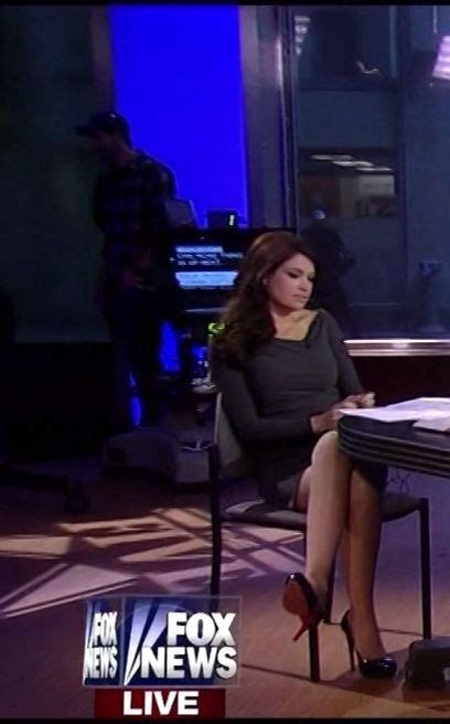 Kimberly Guilfoyle Crossed Legs In Pantyhose And Christian Louboutin