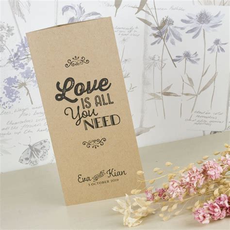 Tri Fold Wedding Invitation Template Lovely Love Is All You Need Tri