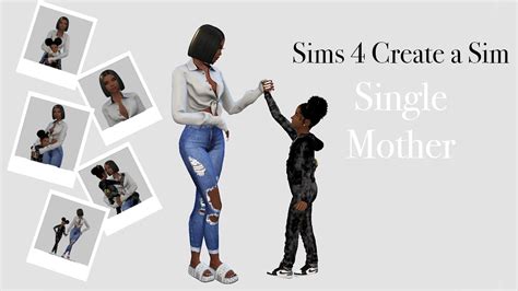 Sims 4 Create A Sim Single Mother Cc Links Included Youtube