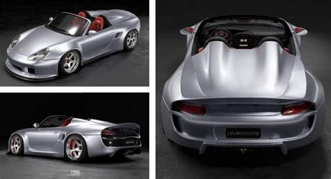 Tuner Teases Porsche Boxster Mk1 With Widebody Kit Speedster Rear And