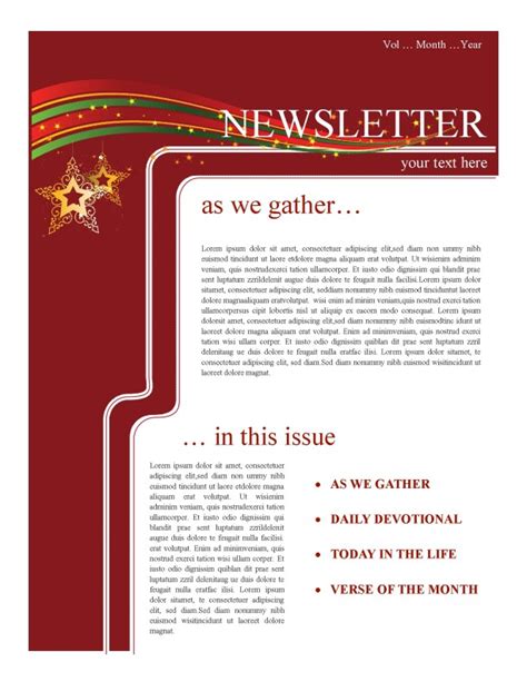 holiday newsletter template newsletter templates