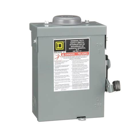 Square D 30 Amp 3 Pole Fusible Safety Switch Disconnect In The
