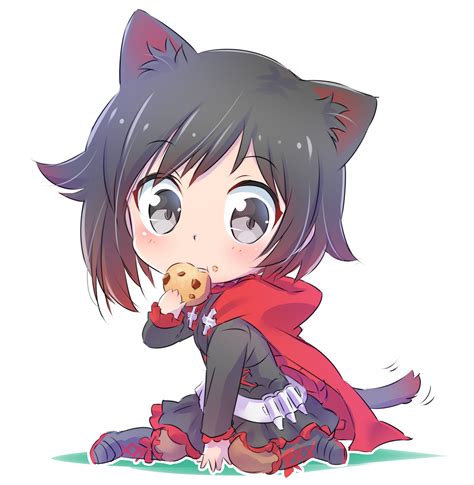 Ruby Rose Rwby Anime Chibi Rwby