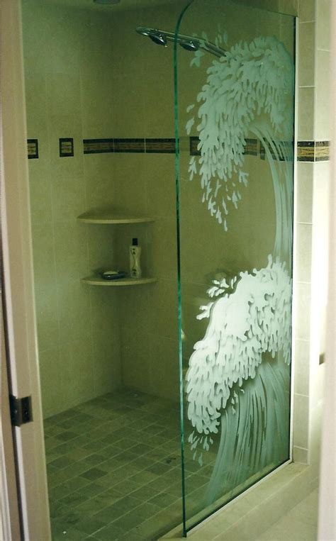 Showers Etched Shower Glass Etched Glass Etched Glass Design By