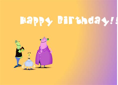 So go ahead, wish them a very happy birthday from the huge collection of happy birthday cards and happy birthday wishes. eCards - Alien Birthday Song