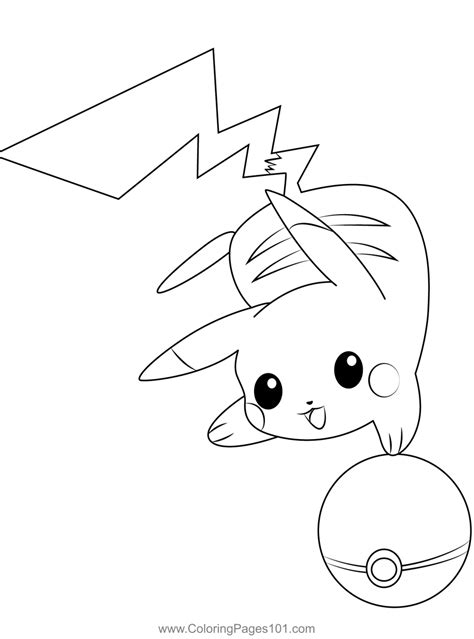 Pikachu Pokeball Coloring Page Printable Coloring Pages Coloring Pages