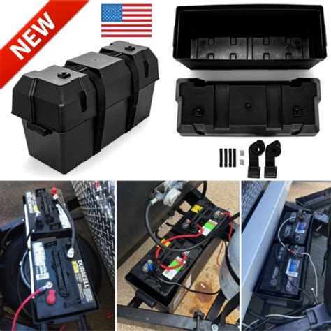 Double Battery Box W Strap Dual Group 24 6v Gc2 Commercial Rv Marine