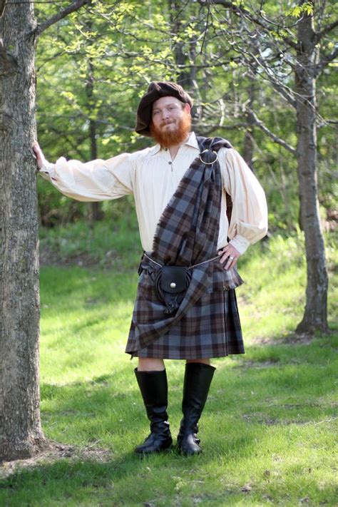 Cool Comfortable No Wool Ancient Kilt In Outlander Tartan Scottish