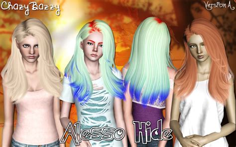 Alesso`s Hide Hairstyle Retextured By Chazy Bazzy Sims 3 Hairs