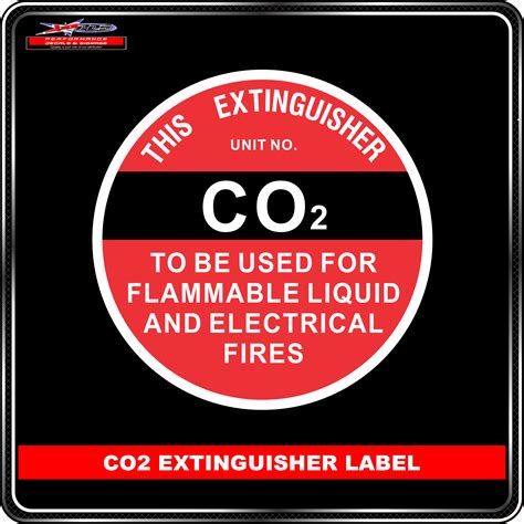 Co2 Fire Extinguisher Label 2558