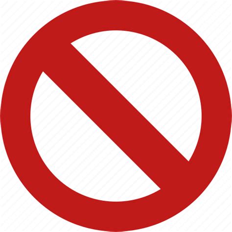 Cancel Close Closed Forbidden Impossible No Entry Wrong Icon