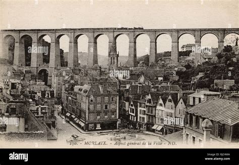 Morlaix Finistere Brittany France Railway Viaduct Stock Photo Alamy
