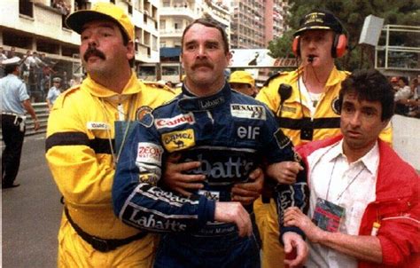 Nigel Mansell Exhausted After Failing To Pass Senna In The 1992 Monaco Grand Prix Monaco Grand