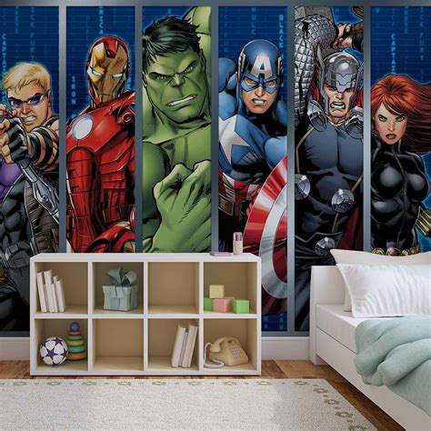 Marvel Avengers Wall Paper Mural Buy At Europosters