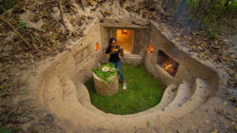 Girl Solo Living Off Grid Build The Most Secret Underground Dugout Tunnel From Start To Finish