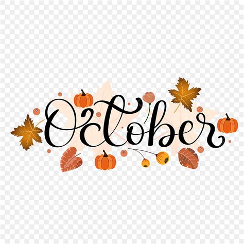 Hello October Vector Design Images Hello October Month Hand Lettering