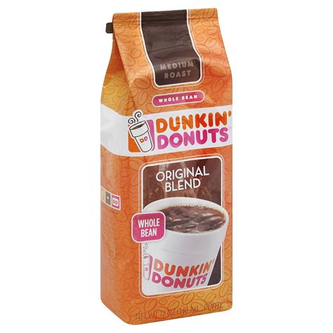 Dunkin Donuts Original Blend Whole Bean Coffee 12 Oz Coffee By