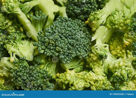 Fresh Cut Broccoli Flowers Stock Photo Image Of Ingredient