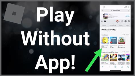 How To Play Roblox Without The App No Download Youtube